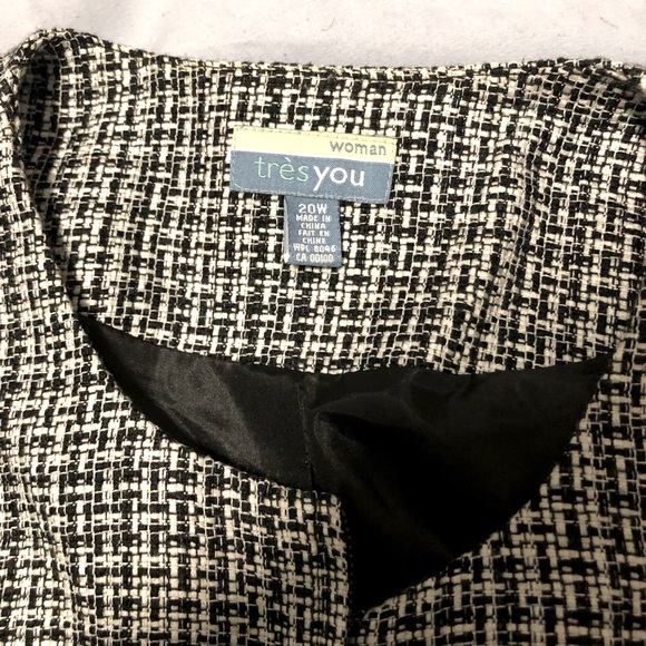 Très you, black and white jacket, size 20w in good condition. - Picture 3 of 3